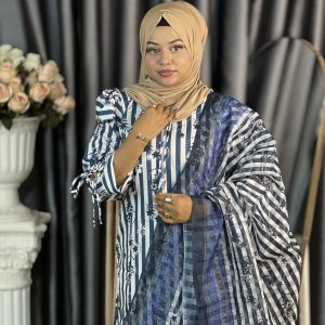 Golap Koli Three-Piece (Navy Blue)